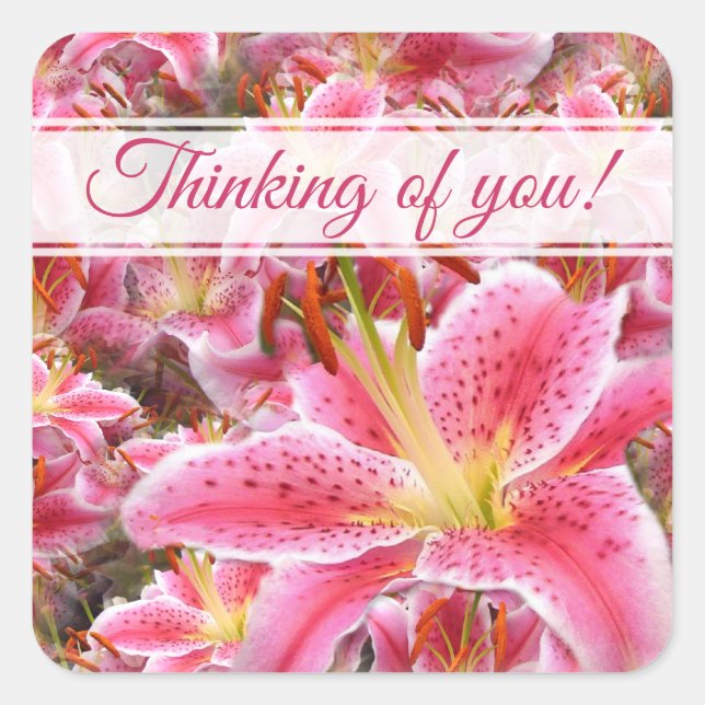 Sticker Carré "Stargazer" (Devant)