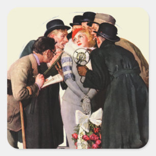 Sticker Carré Starlette de Hollywood