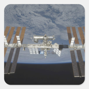 Sticker Carré Station spatiale internationale 3