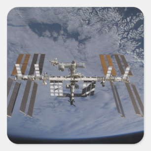 Sticker Carré Station spatiale internationale 5