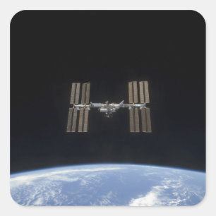 Sticker Carré Station spatiale internationale 7