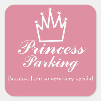 Sticker Carré Stationnement de princesse