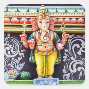 Sticker Carré Statue de Dieu Ganesha