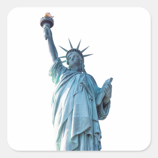 Sticker Carré Statue de la liberté (Devant)