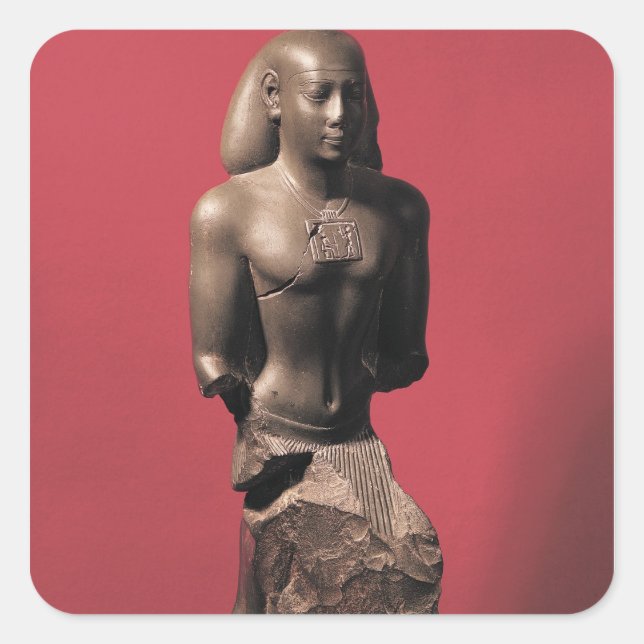 Sticker Carré Statue d'Iahmes Saneith (Devant)