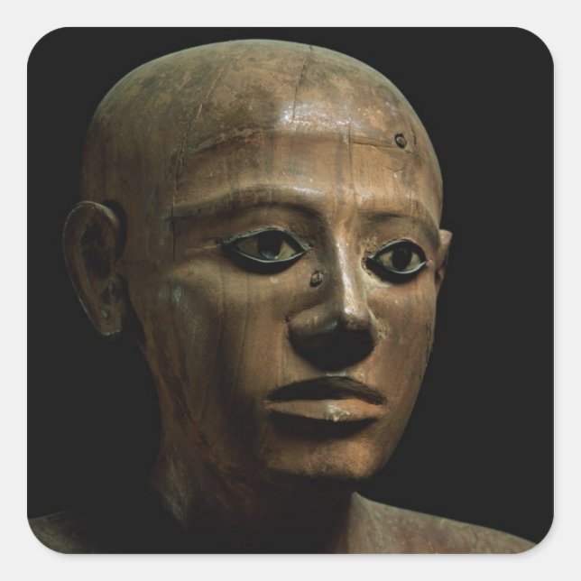 Sticker Carré Statue du Chancelier Nakhti, d'Asyut, début mi (Devant)