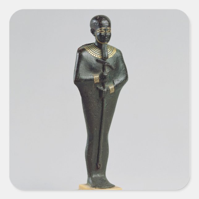 Sticker Carré Statuette du dieu Ptah (Devant)