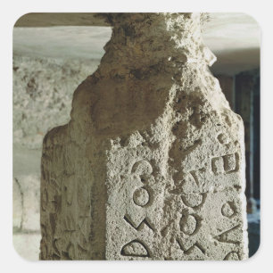 Sticker Carré Stele avec le texte d'une loi sacrée