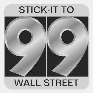 STICKER CARRÉ STICK-IT À WALL STREET
