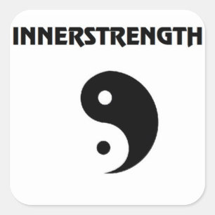 Sticker Carré Stikker blanc d'INNERSTRENGTH