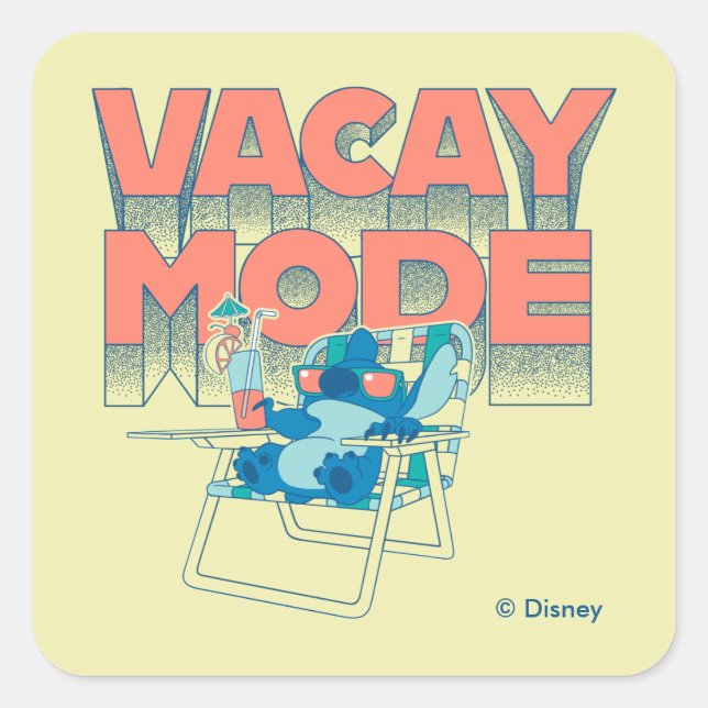 Sticker Carré Stitch | Mode Vacay (Devant)
