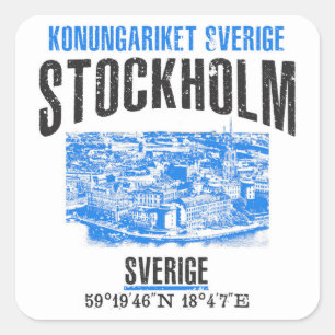 Sticker Carré Stockholm