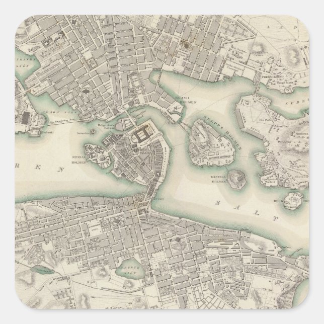 Sticker Carré Stockholm (Devant)