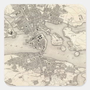 Sticker Carré Stockholm, Suède