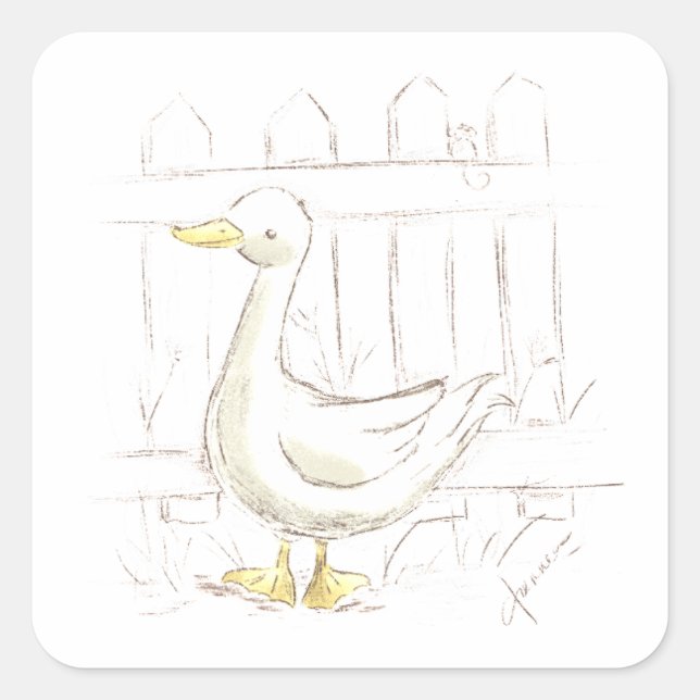 Sticker Carré Storybook Duck (Devant)