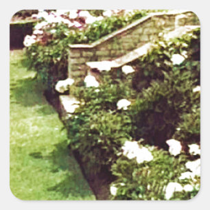 Sticker Carré Stratford-upon-Avon England Garden snap-29087 jGib