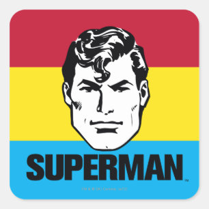 Sticker Carré Stripe Boy - Superman
