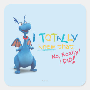 Sticker Carré Stuffy - Je savais que