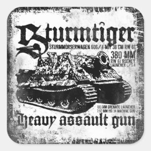 Sticker Carré Sturmtiger