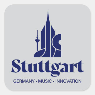 Sticker Carré Stuttgart Allemagne Europe