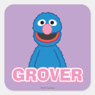 Sticker Carré Style classique Grover
