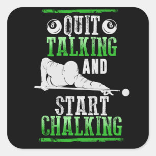 Sticker Carré Style de Billard