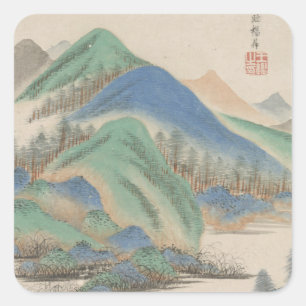 Sticker Carré Style de Various Landscape