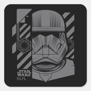 Sticker Carré Style industriel Sith Trooper Graphic