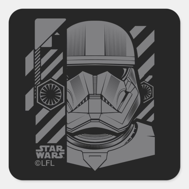 Sticker Carré Style industriel Sith Trooper Graphic (Devant)