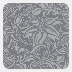 Sticker Carré Style Scottish Thistle Knot William Morris