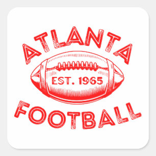 Sticker Carré Style Vintage de football Atlanta