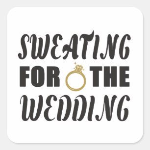 Sticker Carré Sueur pour le Mariage