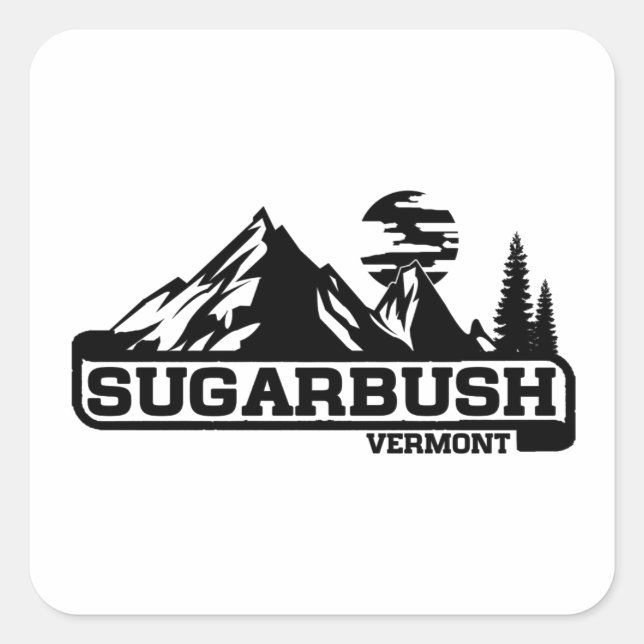 Sticker Carré Sugarbush Vermont (Devant)