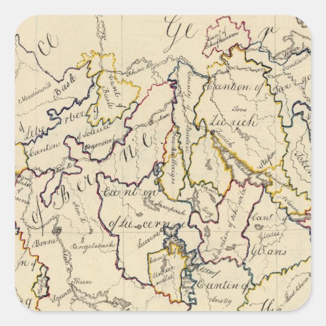 Sticker Carré Suisse 9 (Devant)