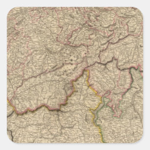 Sticker Carré Suisse, Alpes