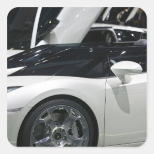 Sticker Carré SUISSE, GENÈVE : 75e Auto 9 Genève