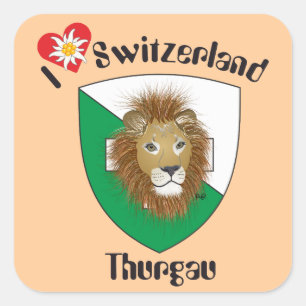 Sticker Carré Suisse Svizzera Svizra Switzerland Kleber