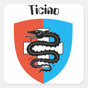 Sticker Carré Suisse Svizzera Svizra Switzerland Kleber