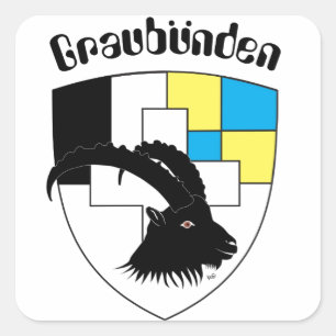 Sticker Carré Suisse Svizzera Svizra Switzerland Kleber