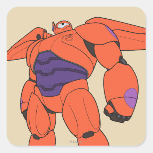 Sticker Carré Suit orange Baymax
