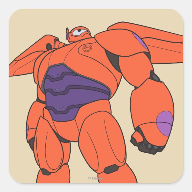 Sticker Carré Suit orange Baymax (Devant)