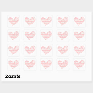 Sticker Carré Suivez votre coeur, faites ce que vous aimez Stick
