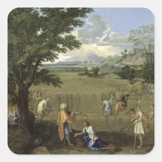 Sticker Carré Summer, Ruth et Boaz, 1660-64 (Devant)