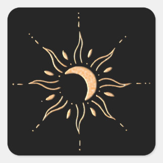 Sticker Carré Sun 4