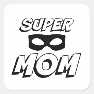 Sticker Carré Super Maman
