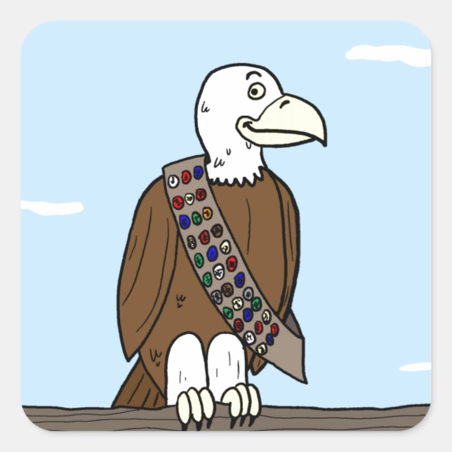 Sticker Carré Superperformants animaux (Devant)