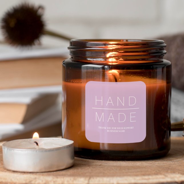 Sticker Carré Support Professionnel Lilac Minimaliste (Créateur téléchargé)