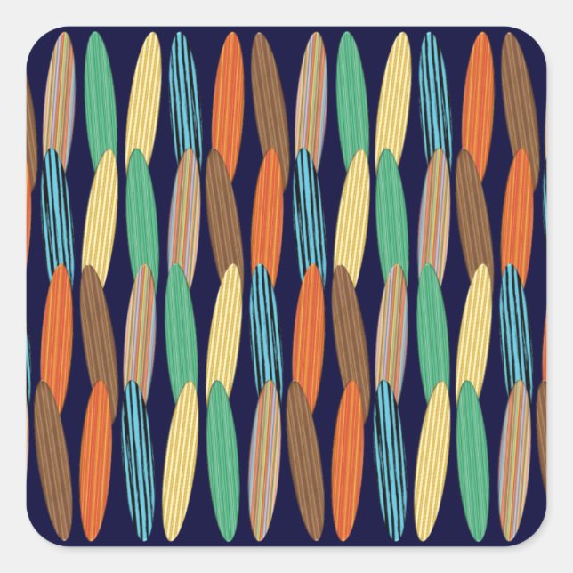 Sticker Carré Surf (Devant)