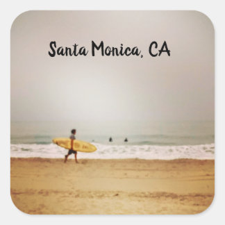 Sticker Carré Surfer