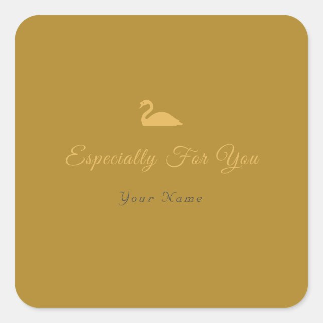 Sticker Carré Surtout pour vous (Devant)